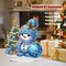 Christmas Diamond Art Painting Kit, Snowman Double Sided Desktop Ornament, Cute Tabletop Diamond Art Painting Gift, DIY 3D Special Gem Diamond Dot Kit for Adults, Box Package(Blue Snowman)